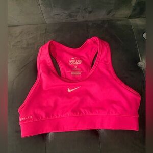 Pink Nike Pro Dri Fit Medium sports bra